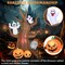 8FT Halloween Inflatable Scary Tree Decoration with Built-in LED Lights